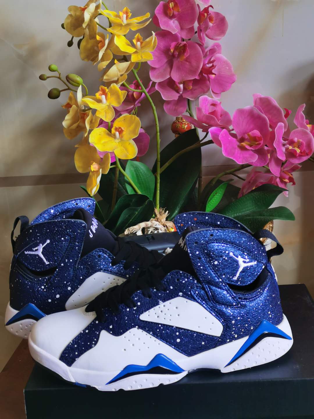 2020 Air Jordan 7 Blue Stars Shoes - Click Image to Close